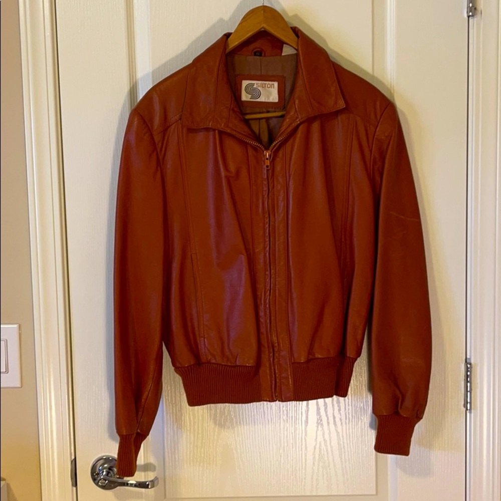 VINTAGE LEATHER JACKET 🔥very nice! Real Vintage!